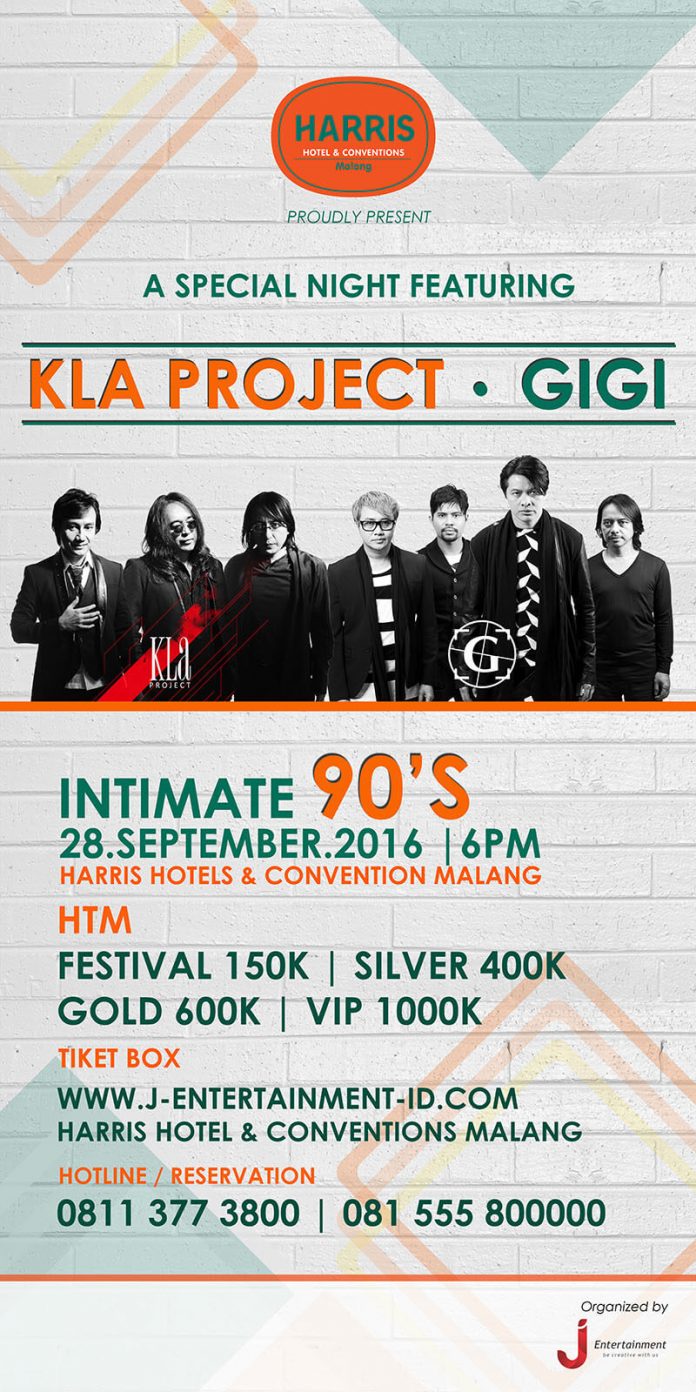 Jadwal Konser Kla Project & GIGI 2016