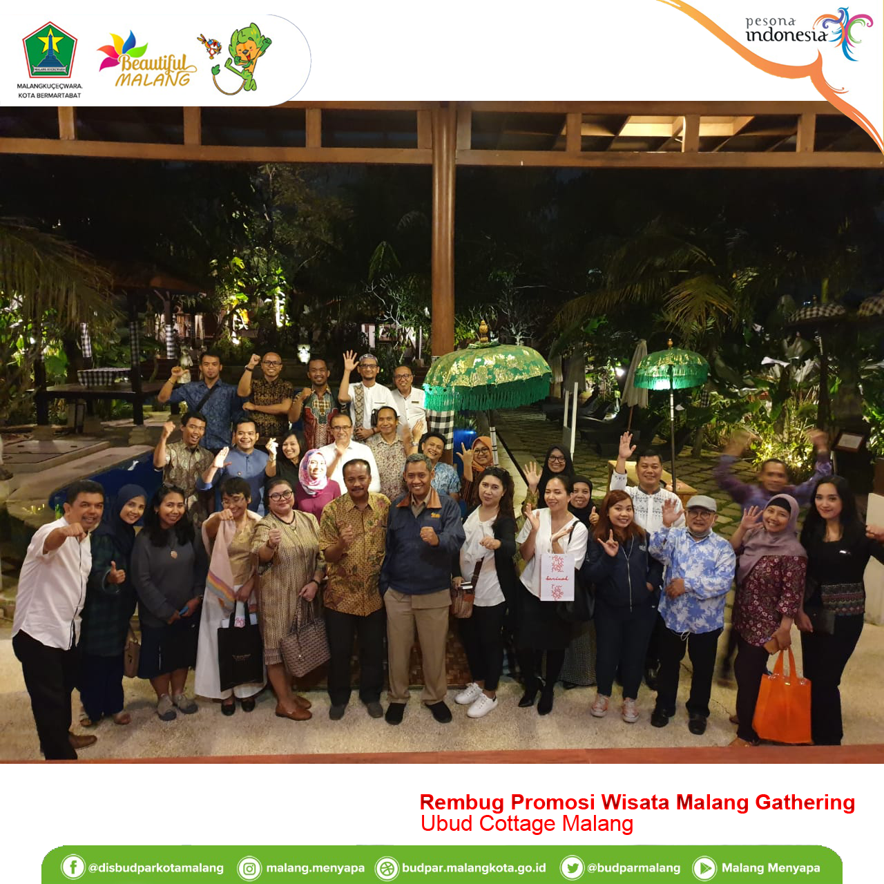 Rembug Promosi Wisata Malang (RPWM) Gathering di Ubud Cottage Malang