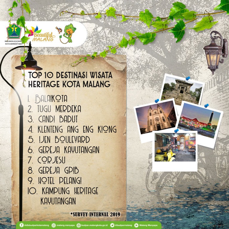 Top 10 Destinasi Wisata Heritage Kota Malang