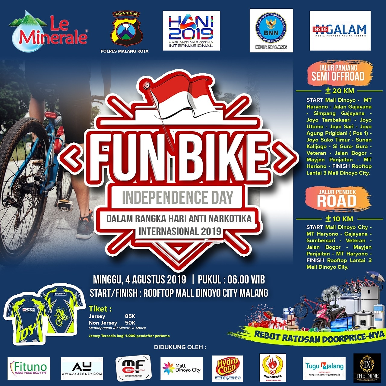 Fun Bike Indepence Day / Mall Dinoyo City / 4 Agustus 2019