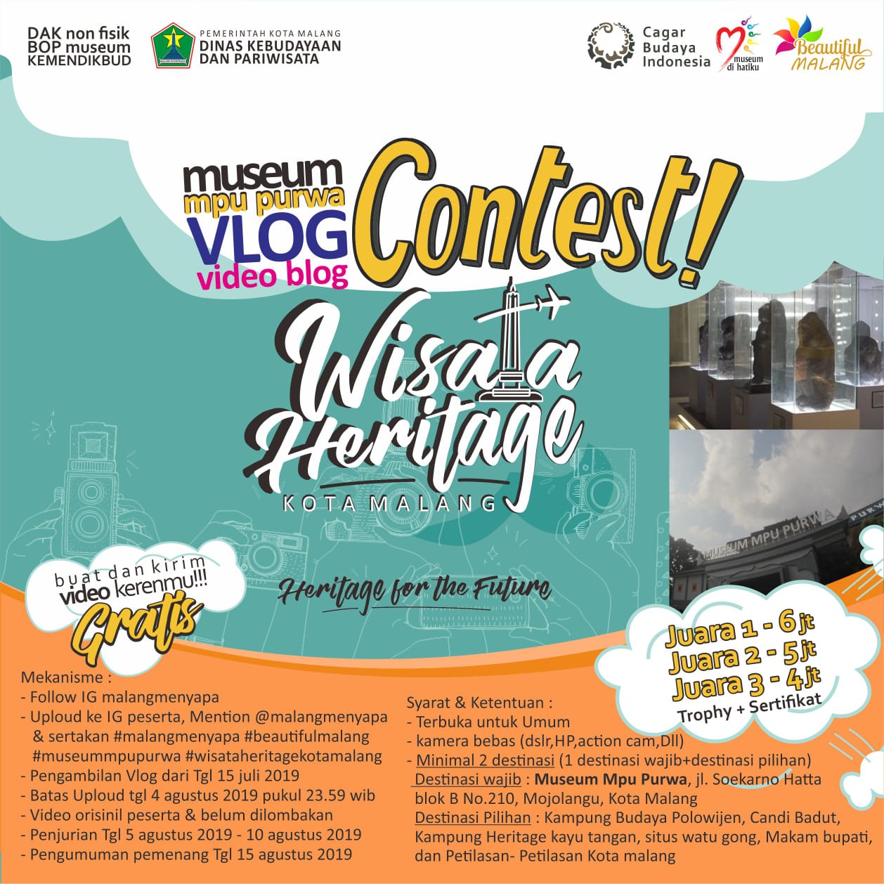 Lomba Vlog Museum Mpu Purwa Malang Heritage