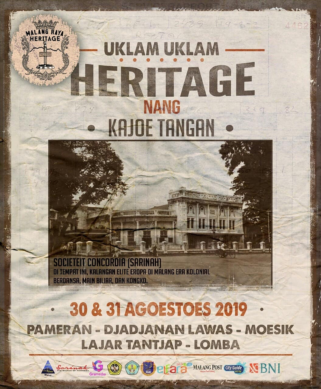 Uklam Uklam Heritage Nang Kajoetangan / Kampoeng Heritage Kajoetangan / 30-31 Agustus 2019