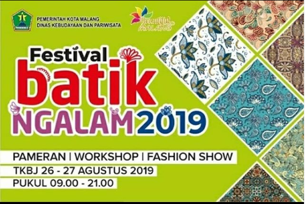 Festival Batik Ngalam 2019 / Taman Krida Budaya / 26 – 27 Agustus 2019