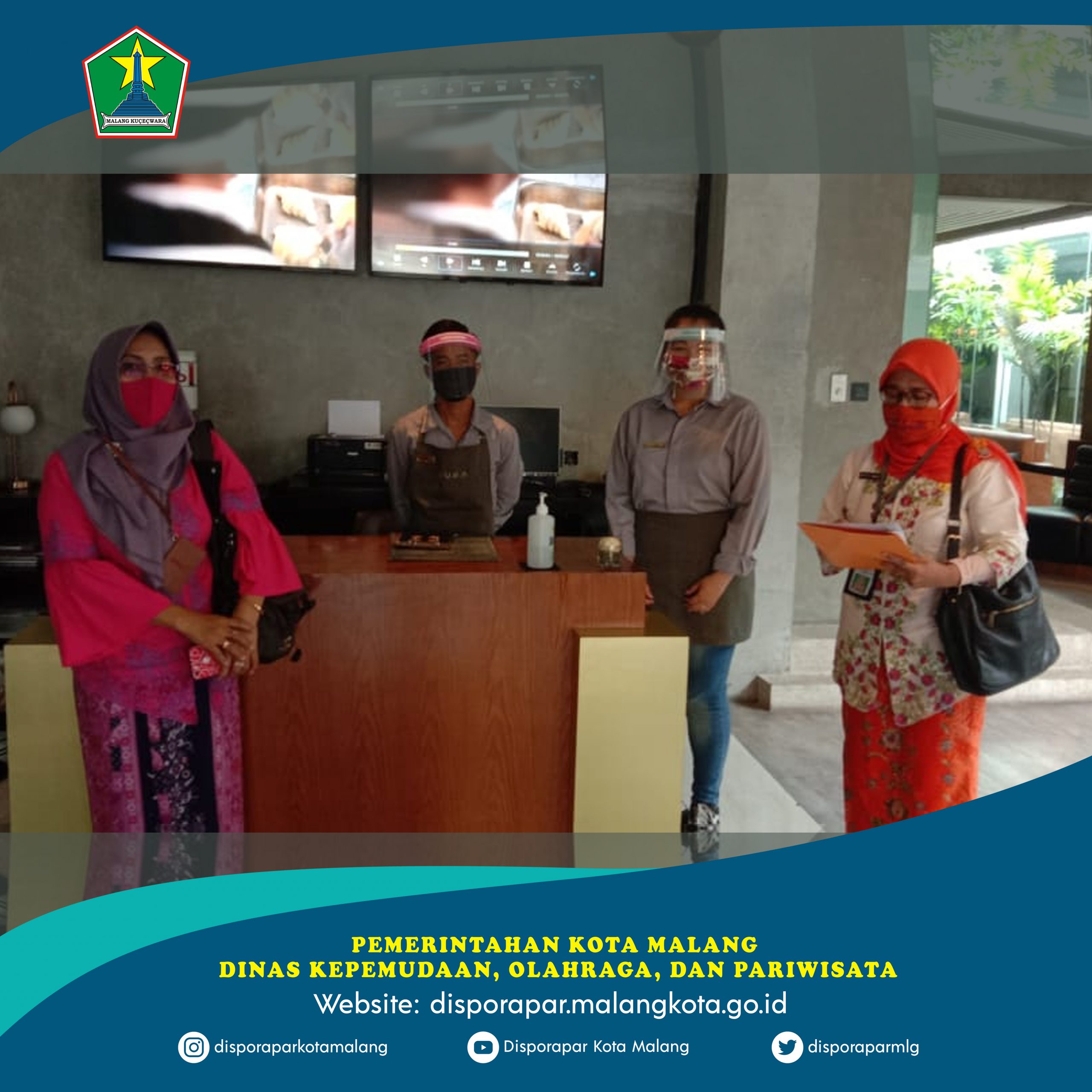 Verifikasi protokol kesehatan New Normal covid 19 Di Resto & Cafe Oura