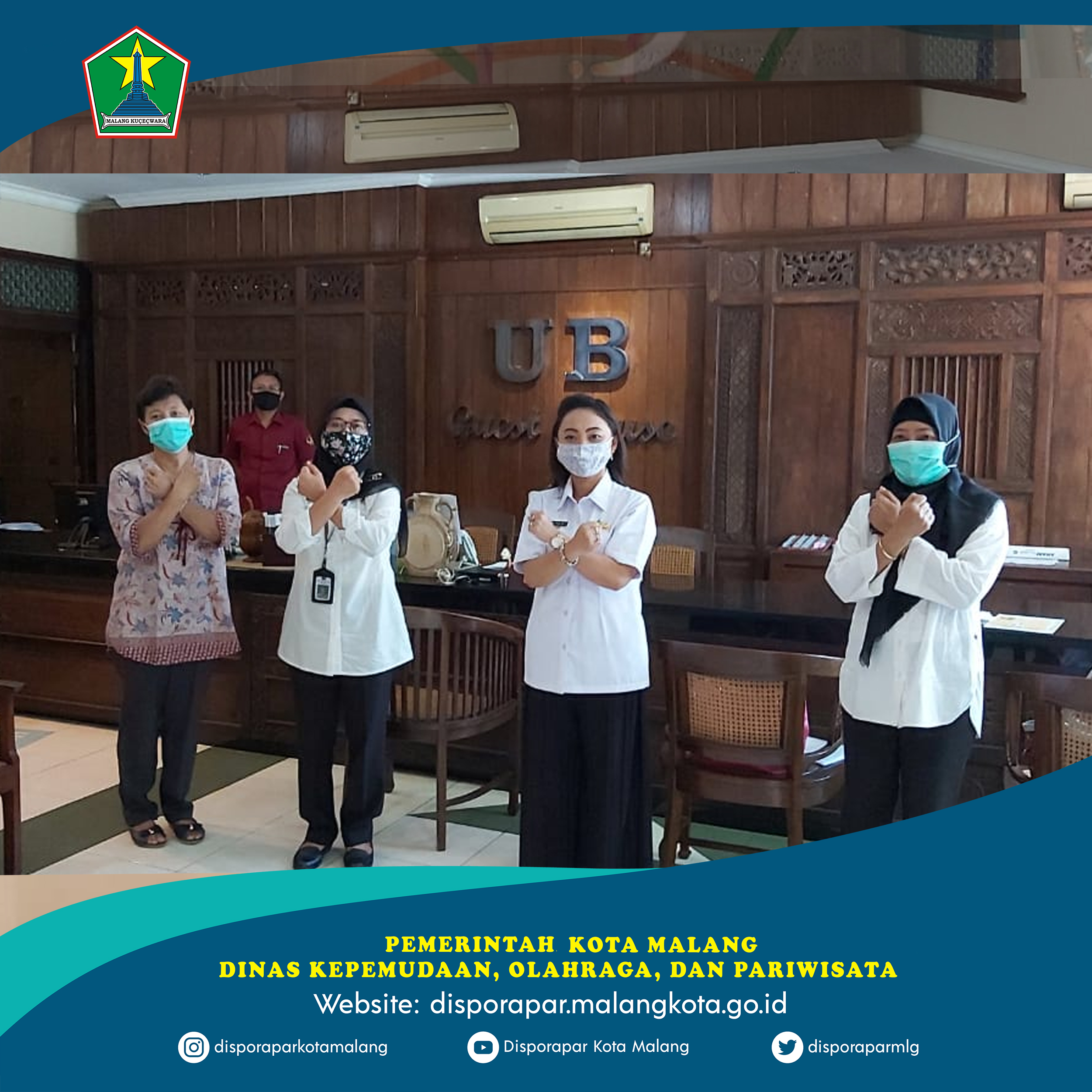 Verifikasi protokol kesehatan New Normal covid 19 Di UB Guest House