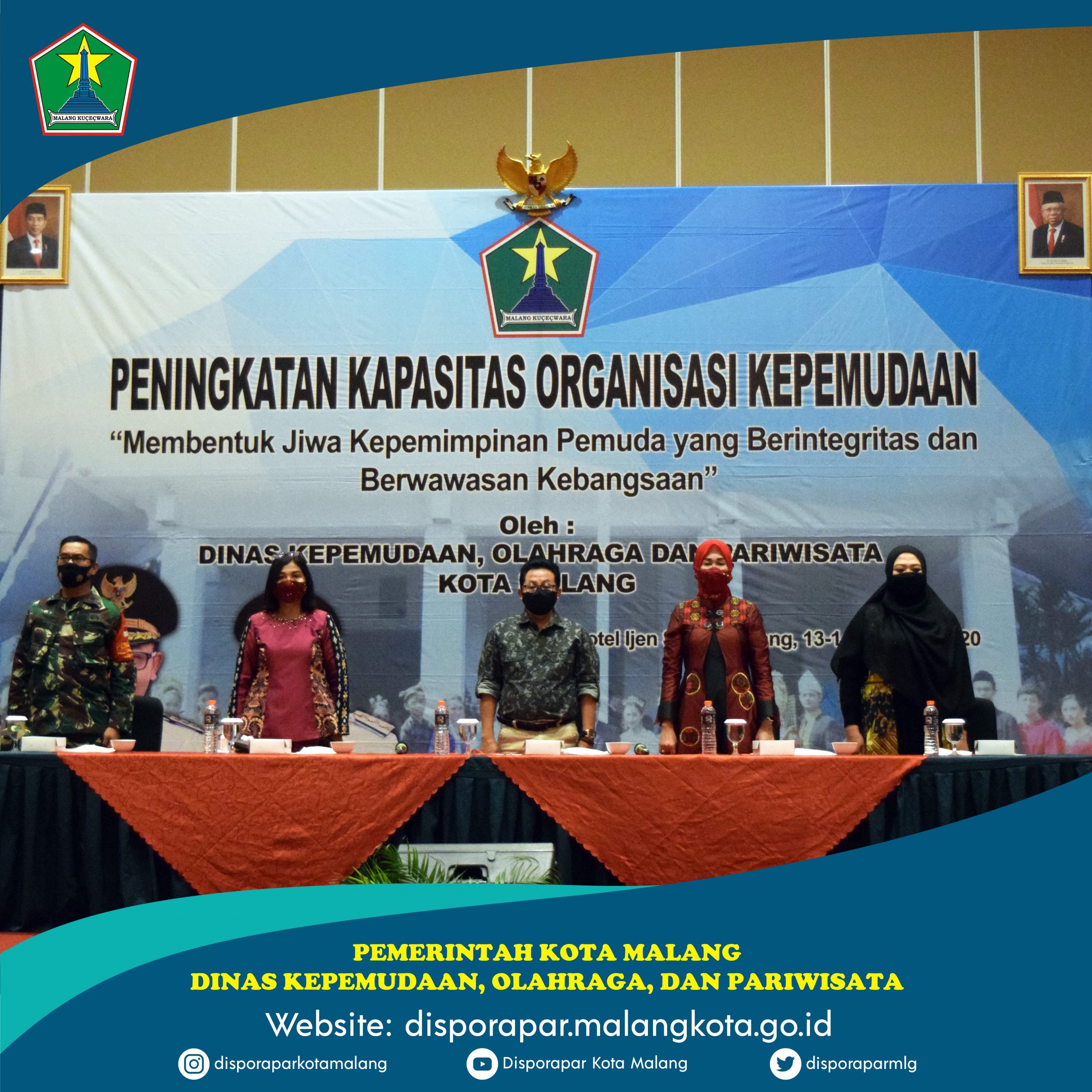 Disporapar Kota Malang menggelar Kegiatan Peningkatan Kapasitas Organisasi Kepemudaan