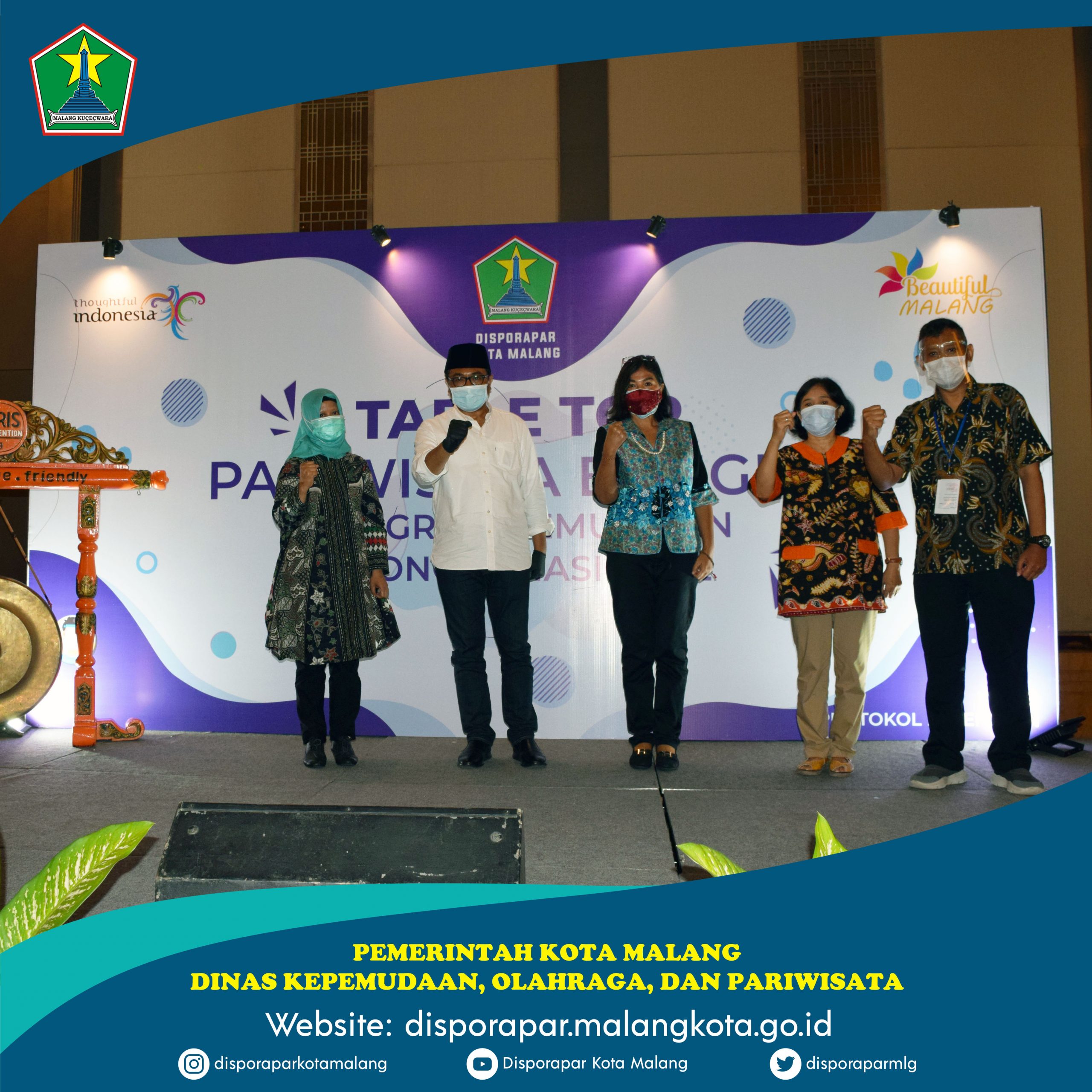 Dalam Rangka Program Pemulihan Ekonomi Nasional, Disporapar Kota Malang Gelar Table Top