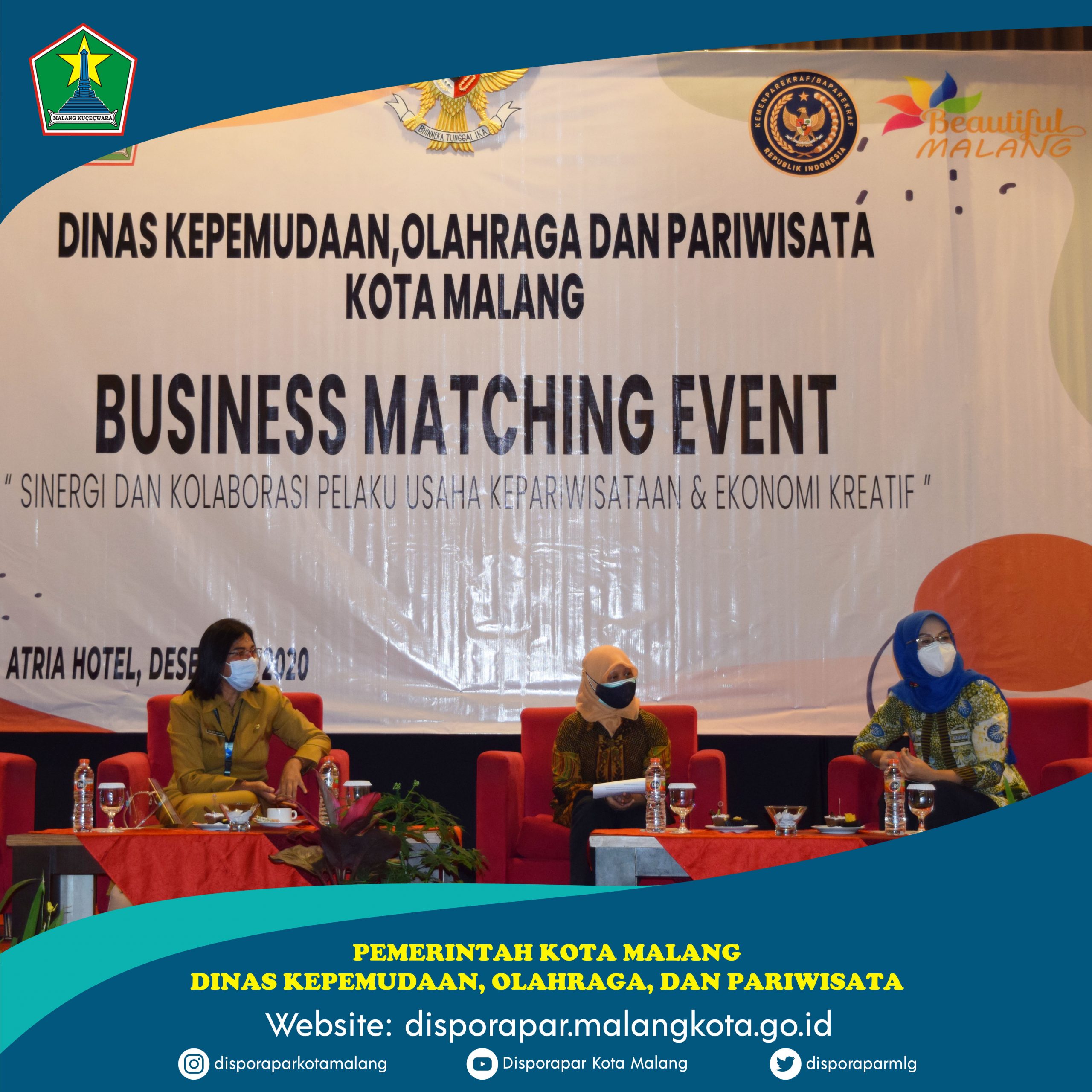 Business Matching Event “Sinergi dan Kolaborasi Pelaku Usaha Kepariwisataan dan Ekomi Kreatif ”