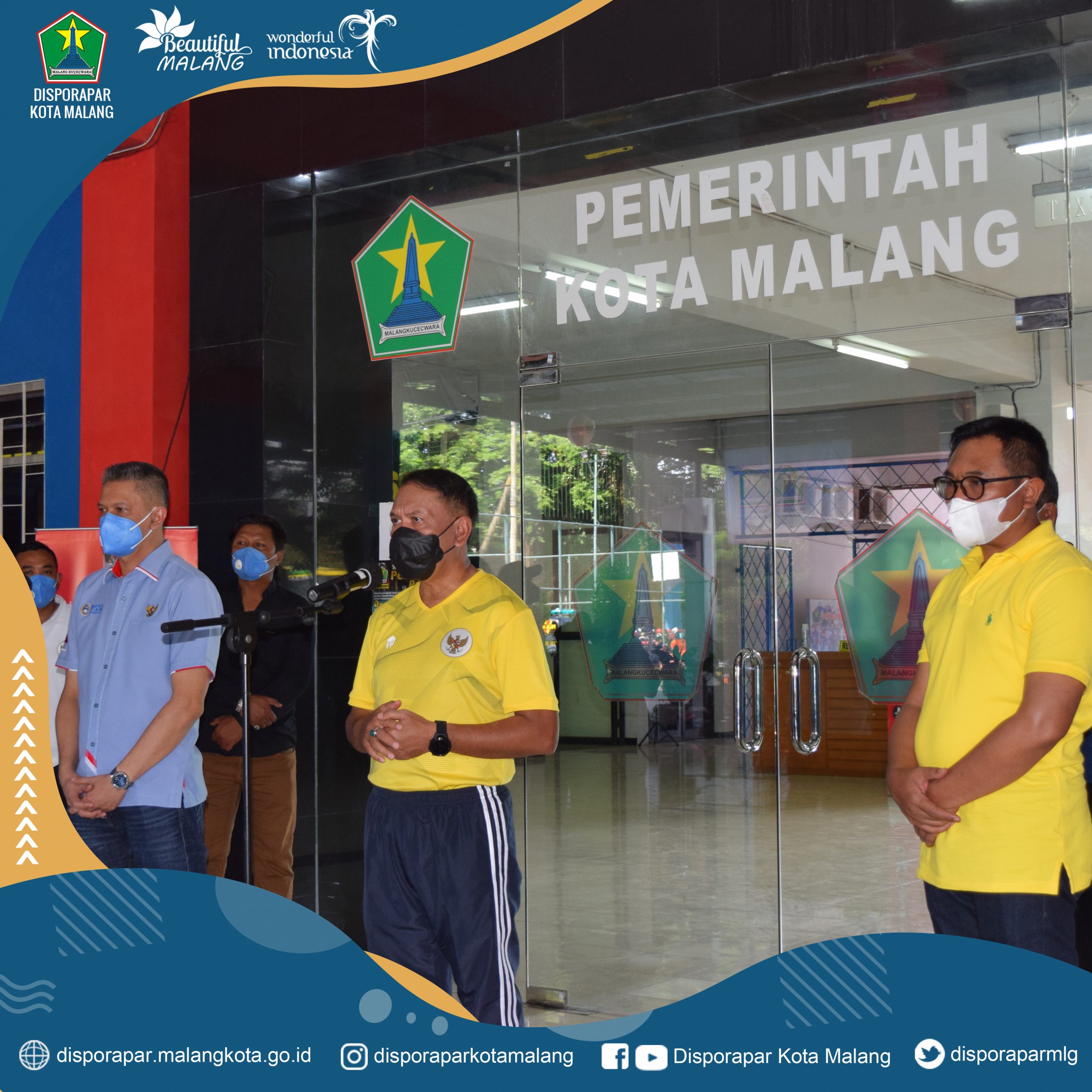 Menpora Tinjau latihan Tim Borneo Fc di Stadion Gajayana dalam Mengarungi Piala Menpora