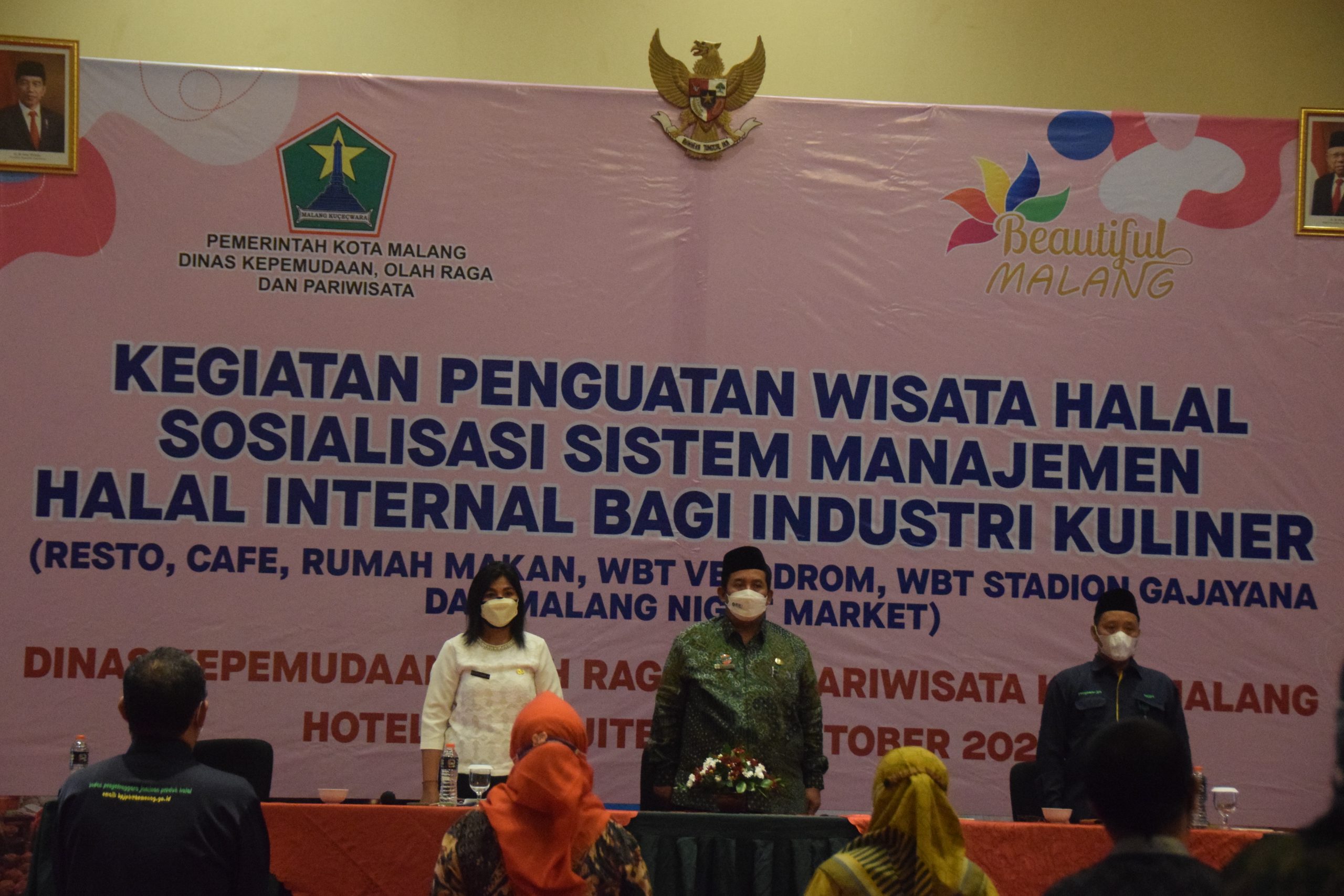 Perkuat Wisata Halal Kota Malang, Disporapar Gelar Sosialisasi Sistem Manajemen Halal Internal Bagi Industri Kuliner