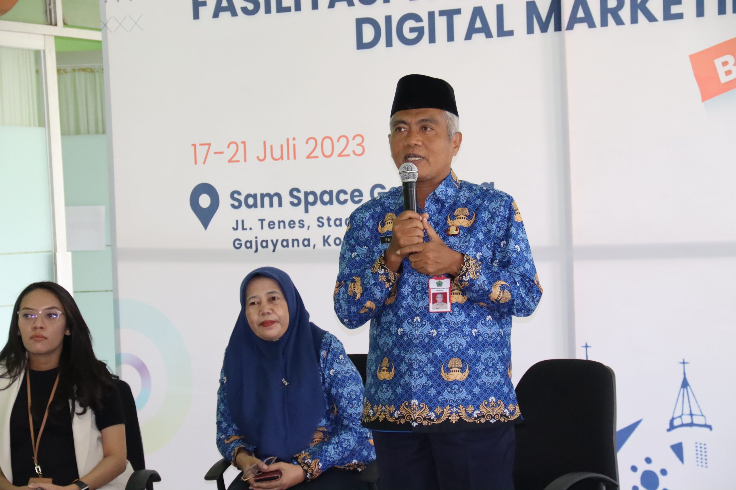 Kadisporapar Kota Malang Memebuka Kegiatan Fasilitasi Workshop & Sertifikasi Digital Marketing