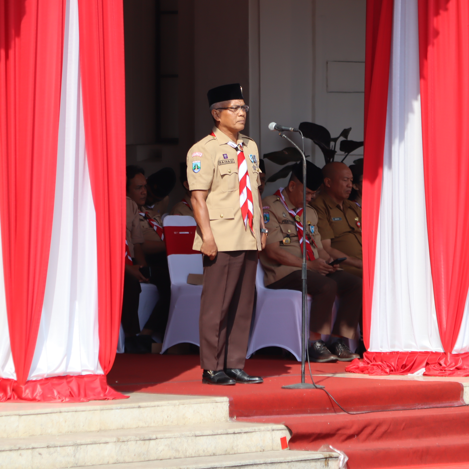 Kadisporapar Kota Malang Jadi Inspekur Upacara Hari Pramuka ke-63